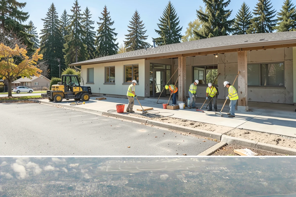 Sidewalk Pressure Washing in Burien, King County, WA - Cleaning is most effective in spring and early summer when milder weather speeds drying, though moss and algae control benefits...