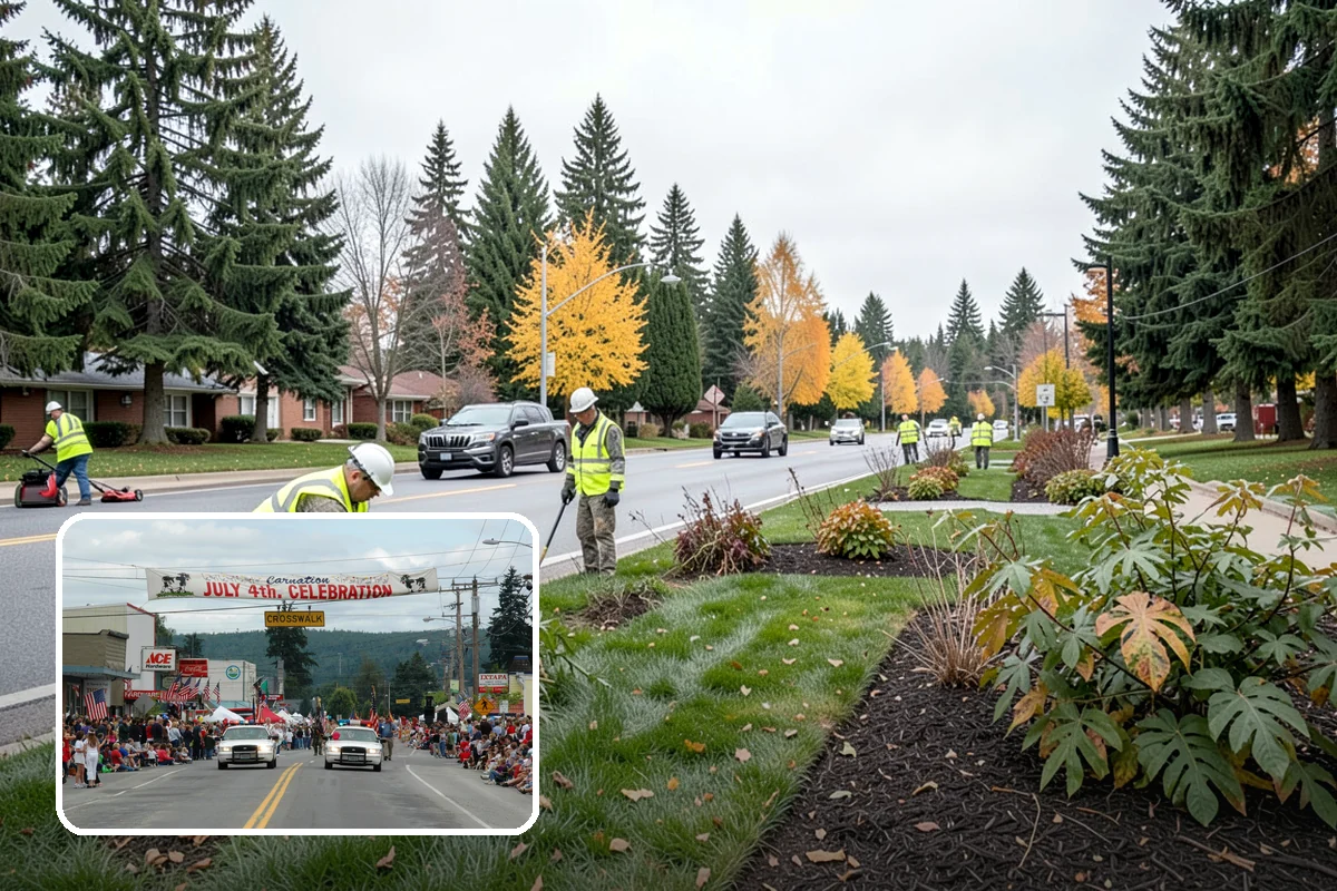 Sidewalk Pressure Washing in Carnation, King County, WA - Removes slip-inducing algae and moss buildup from shaded PNW walkways