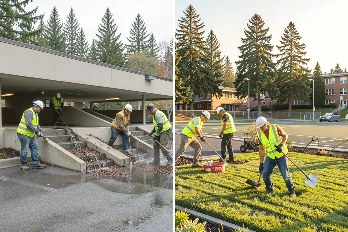 Sidewalk Pressure Washing in Carnation, King County, WA - Walk the route with staff to map linear footage, staining, and drain locations