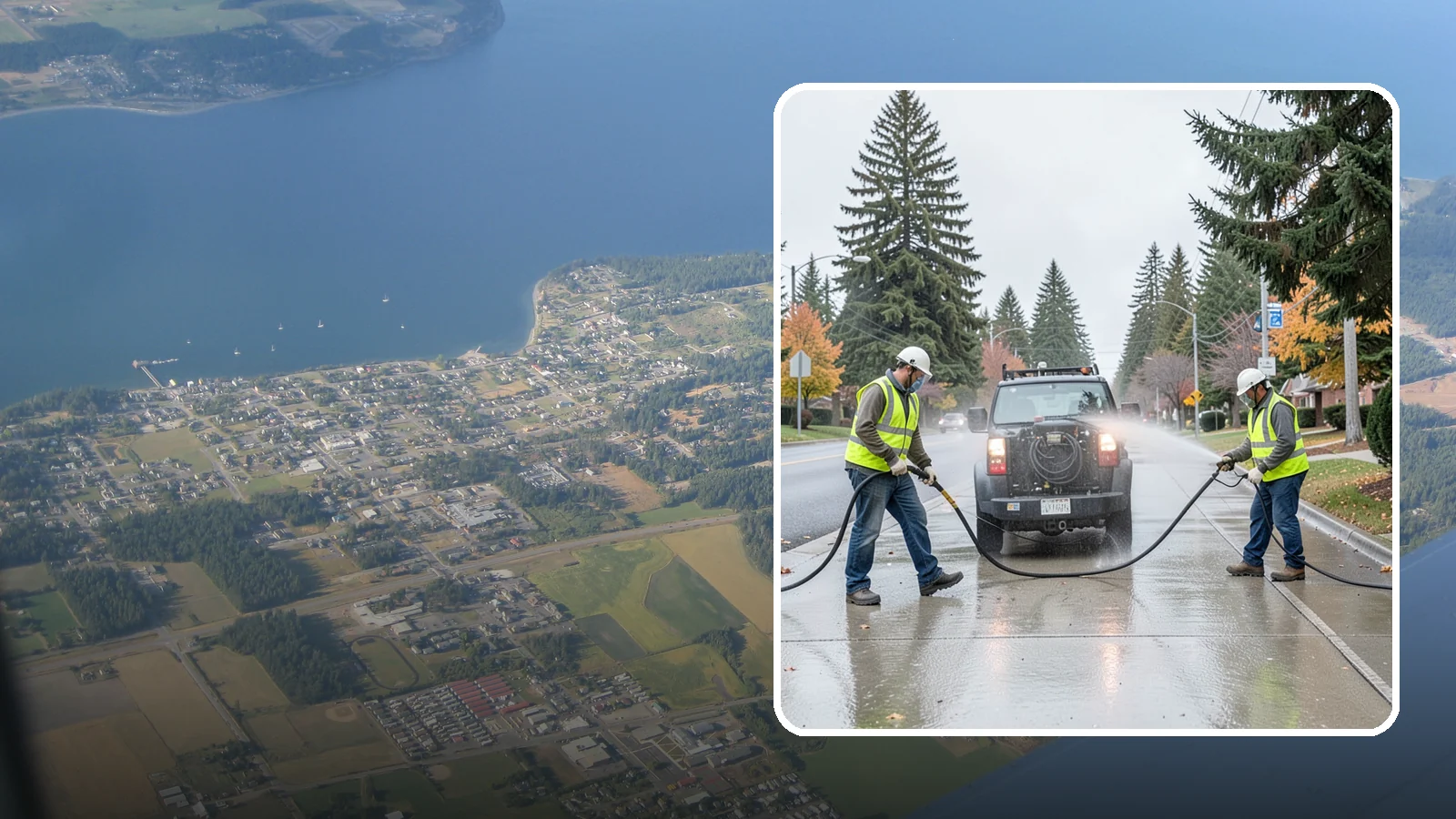 Sidewalk Pressure Washing in Coupeville, Island County, WA - Restore downtown walkways and public sidewalks with scheduled hot-water pressure washing that meets municipal cleanliness...