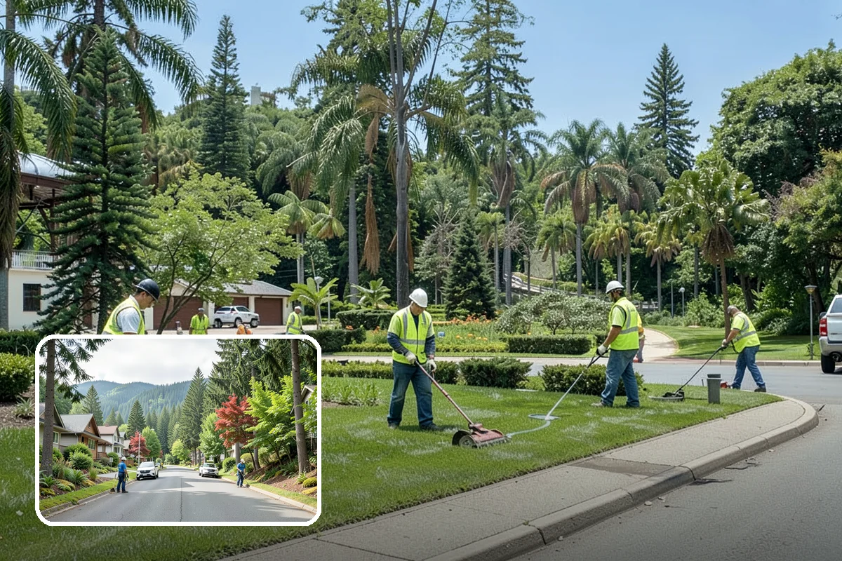 Sidewalk Pressure Washing in Darrington, Snohomish County, WA - Removes slip-inducing algae and moss buildup from shaded PNW walkways