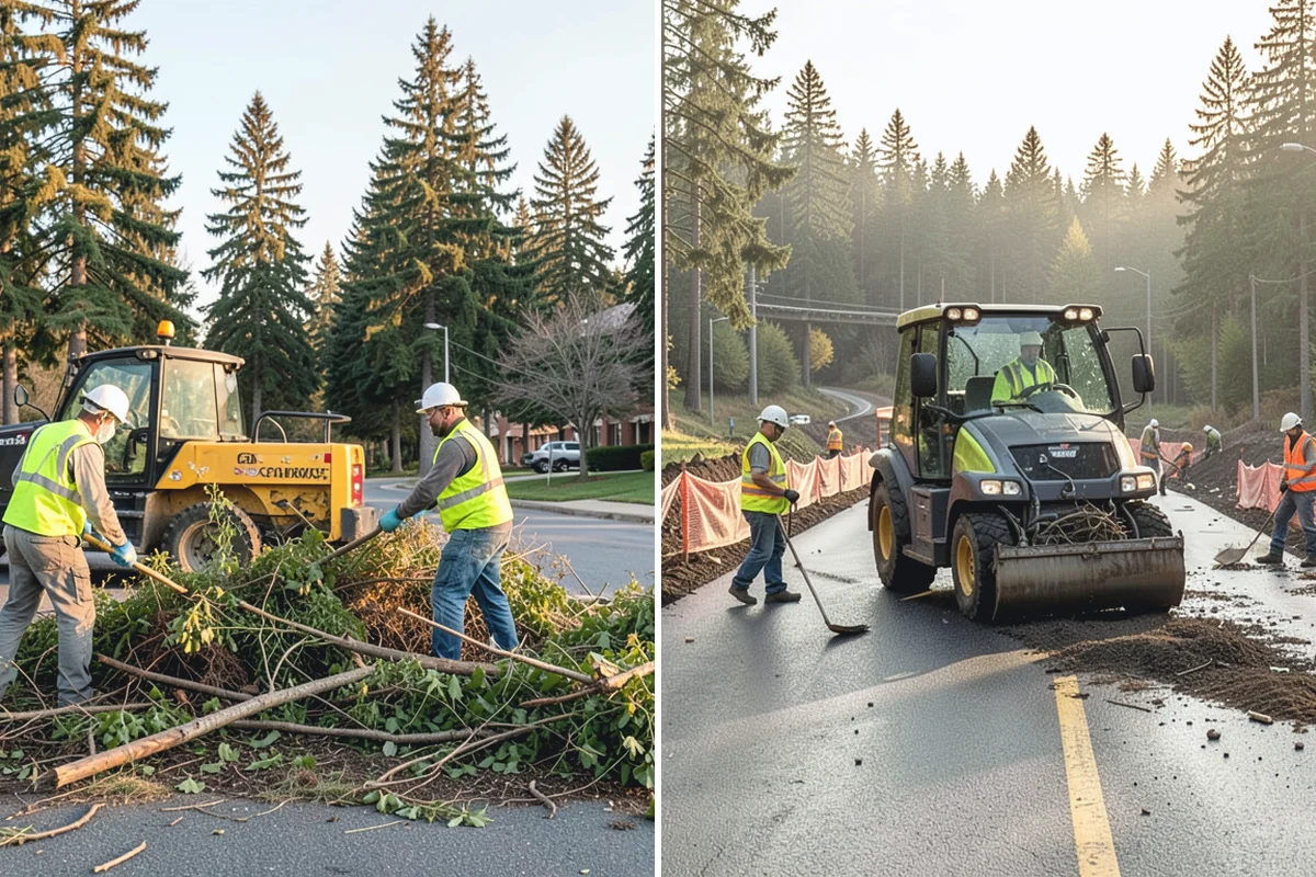 Sidewalk Pressure Washing in Darrington, Snohomish County, WA - Walk the route with staff to map linear footage, staining, and drain locations