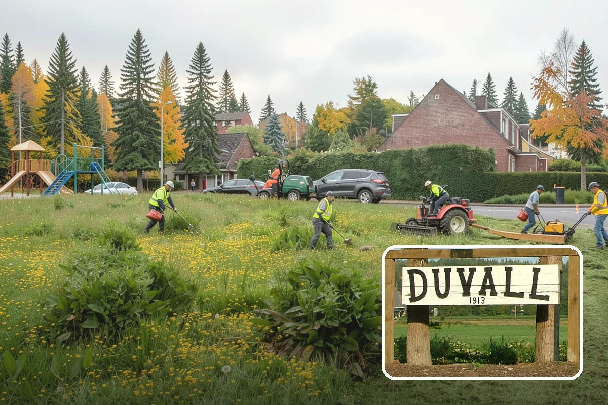Sidewalk Pressure Washing in Duvall, King County, WA - Removes slip-inducing algae and moss buildup from shaded PNW walkways