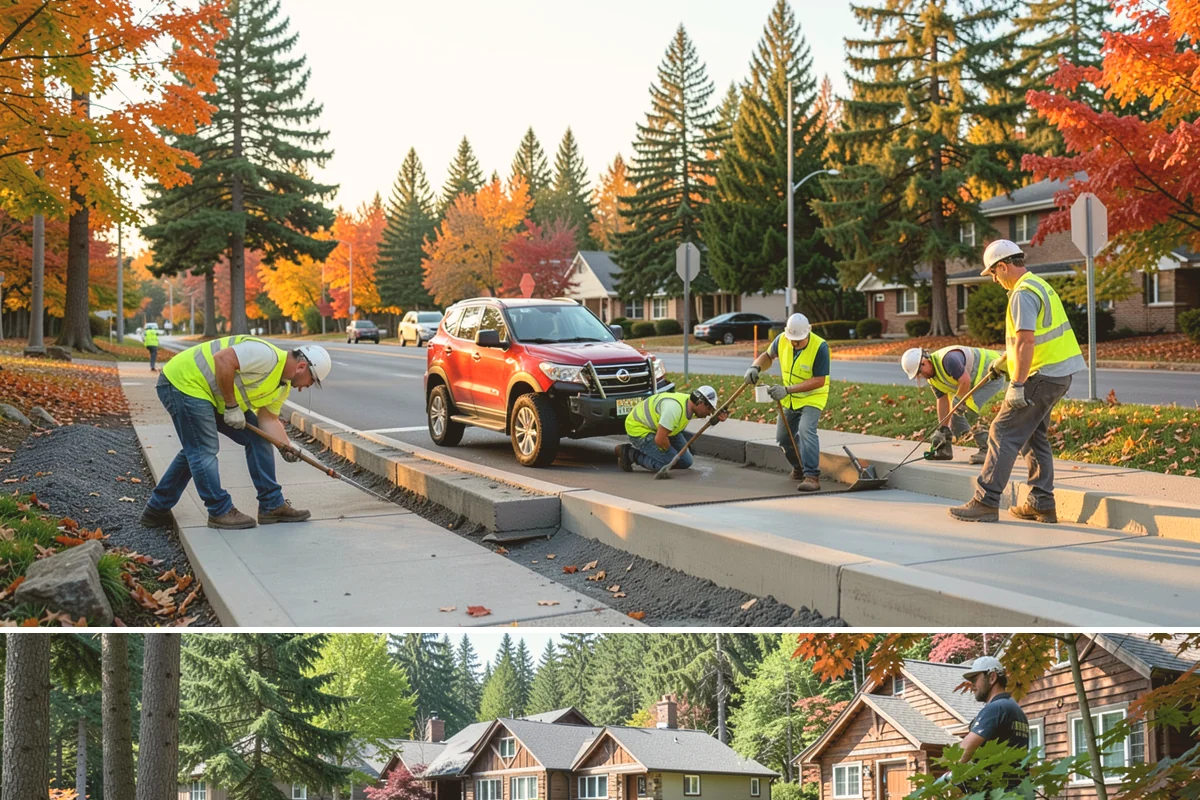 Sidewalk Pressure Washing in Edgewood, Pierce County, WA - Cleaning is most effective in spring and early summer when milder weather speeds drying, though moss and algae control benefits...
