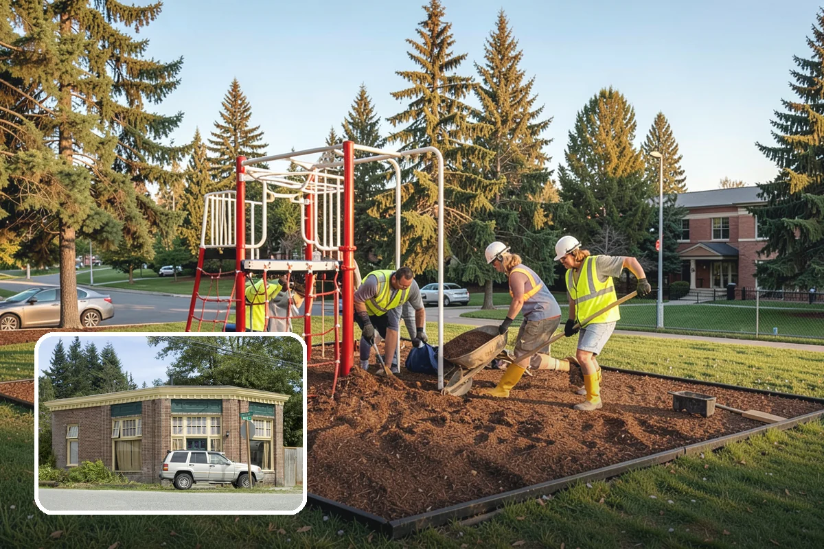 Sidewalk Pressure Washing in Hamilton, Skagit County, WA - Removes slip-inducing algae and moss buildup from shaded PNW walkways