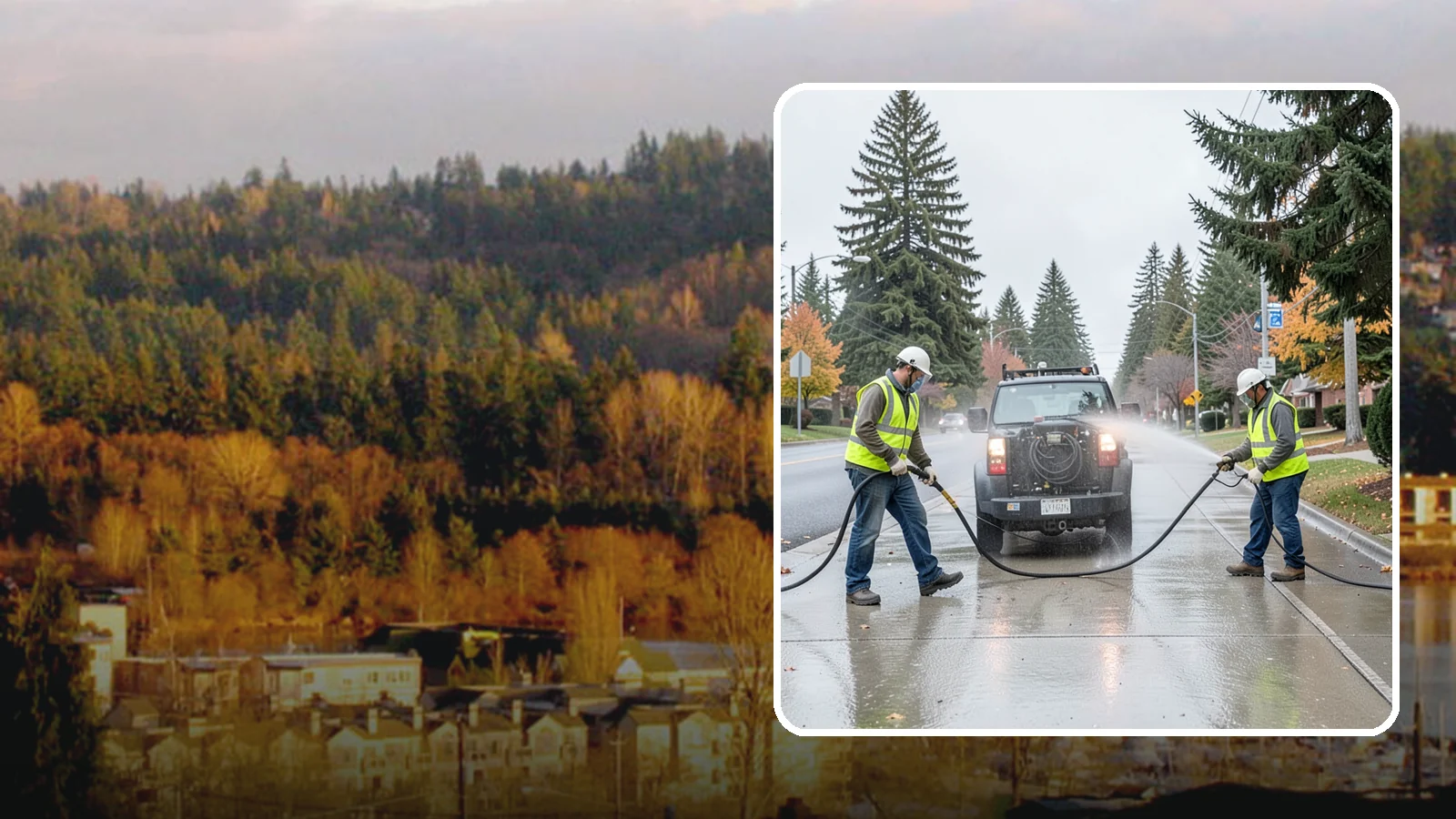 Sidewalk Pressure Washing in Kenmore, King County, WA - Restore downtown walkways and public sidewalks with scheduled hot-water pressure washing that meets municipal cleanliness...