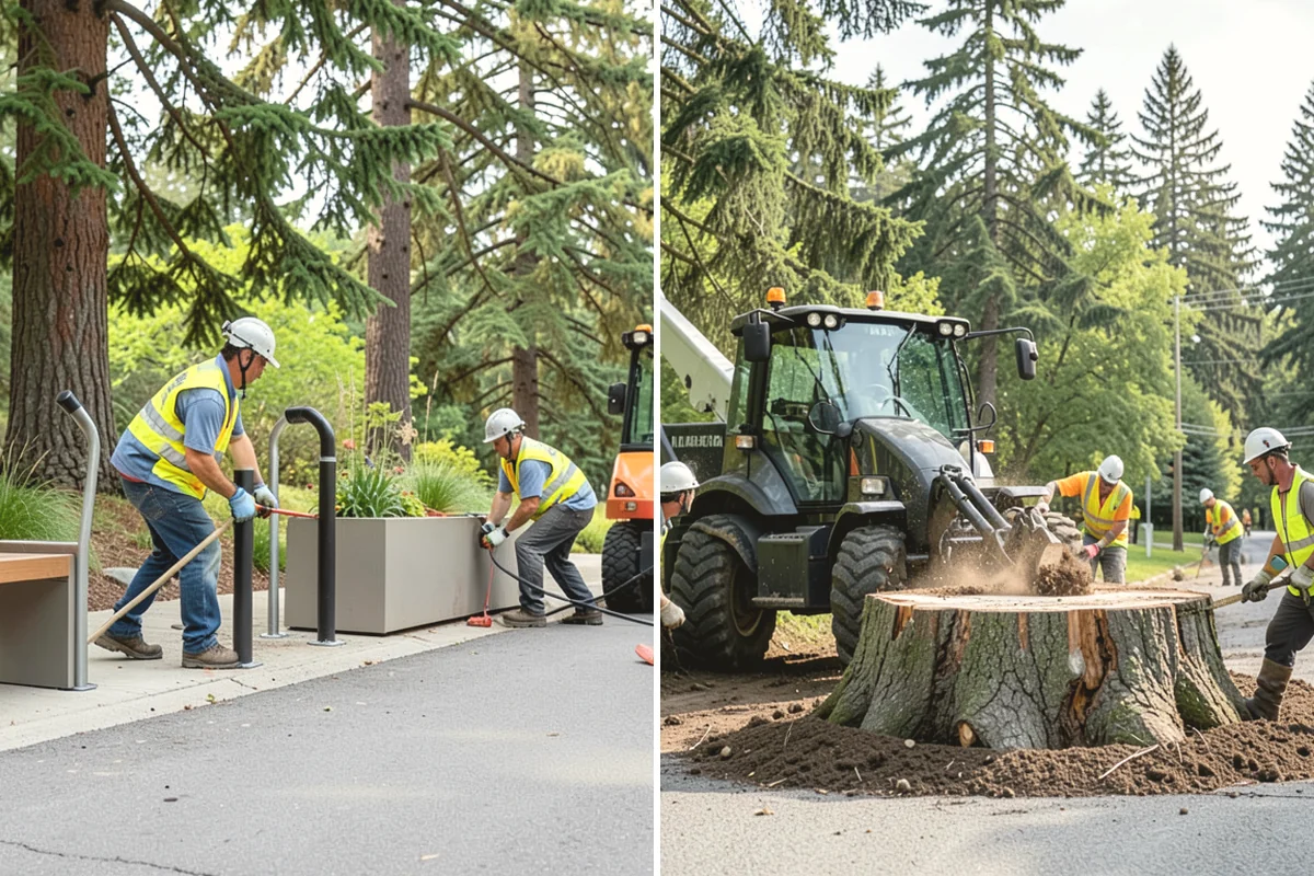 Sidewalk Pressure Washing in La Conner, Skagit County, WA - Walk the route with staff to map linear footage, staining, and drain locations