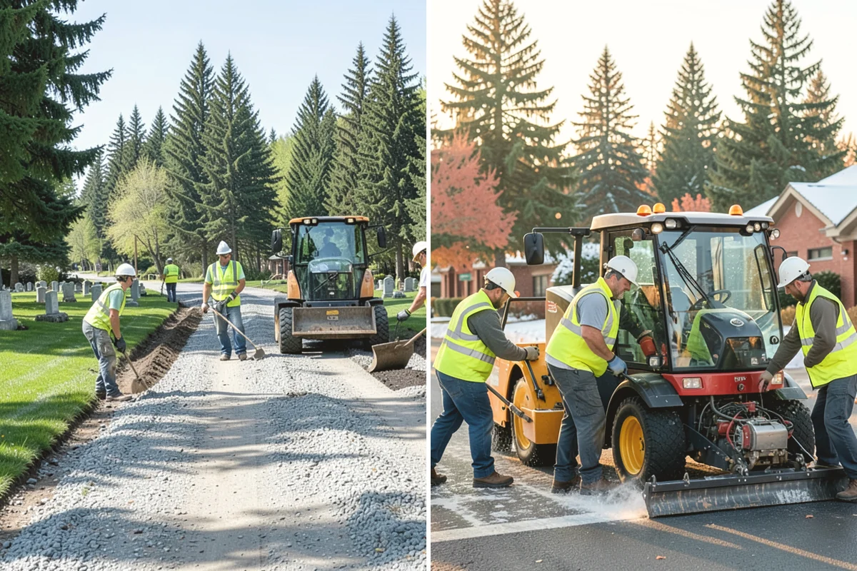 Sidewalk Pressure Washing in Lake Stevens, Snohomish County, WA - Walk the route with staff to map linear footage, staining, and drain locations