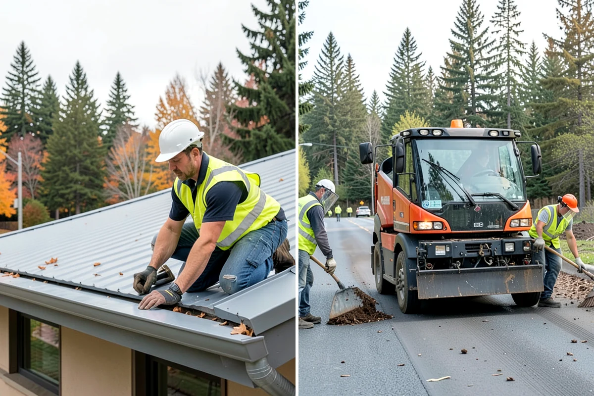 Sidewalk Pressure Washing in Lakewood, Pierce County, WA - Walk the route with staff to map linear footage, staining, and drain locations