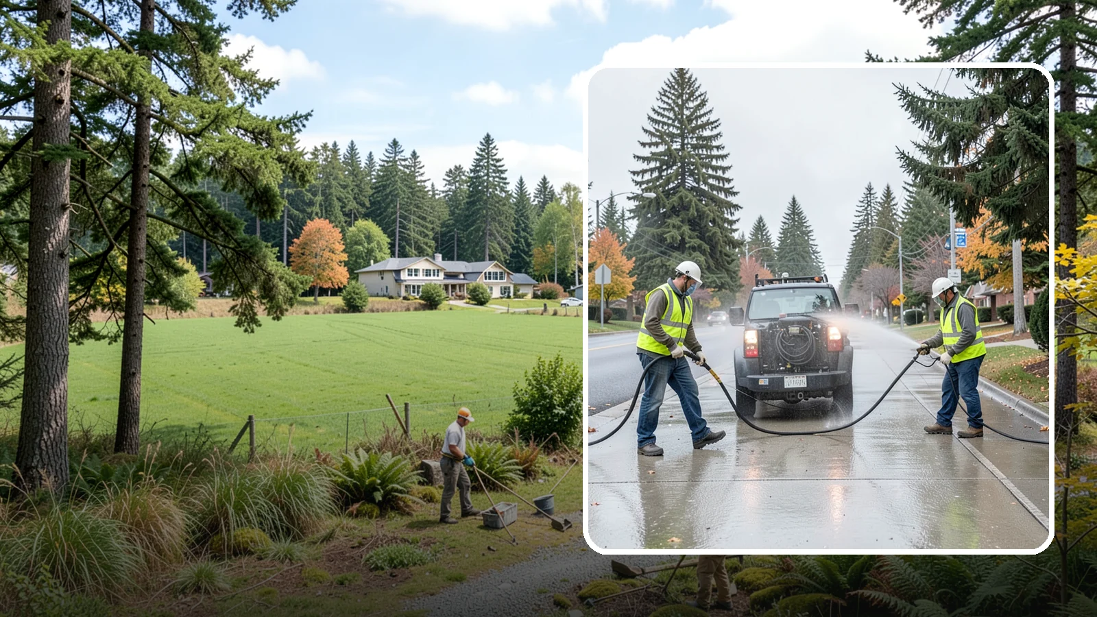 Sidewalk Pressure Washing in Lyman, Skagit County, WA - Restore downtown walkways and public sidewalks with scheduled hot-water pressure washing that meets municipal cleanliness...