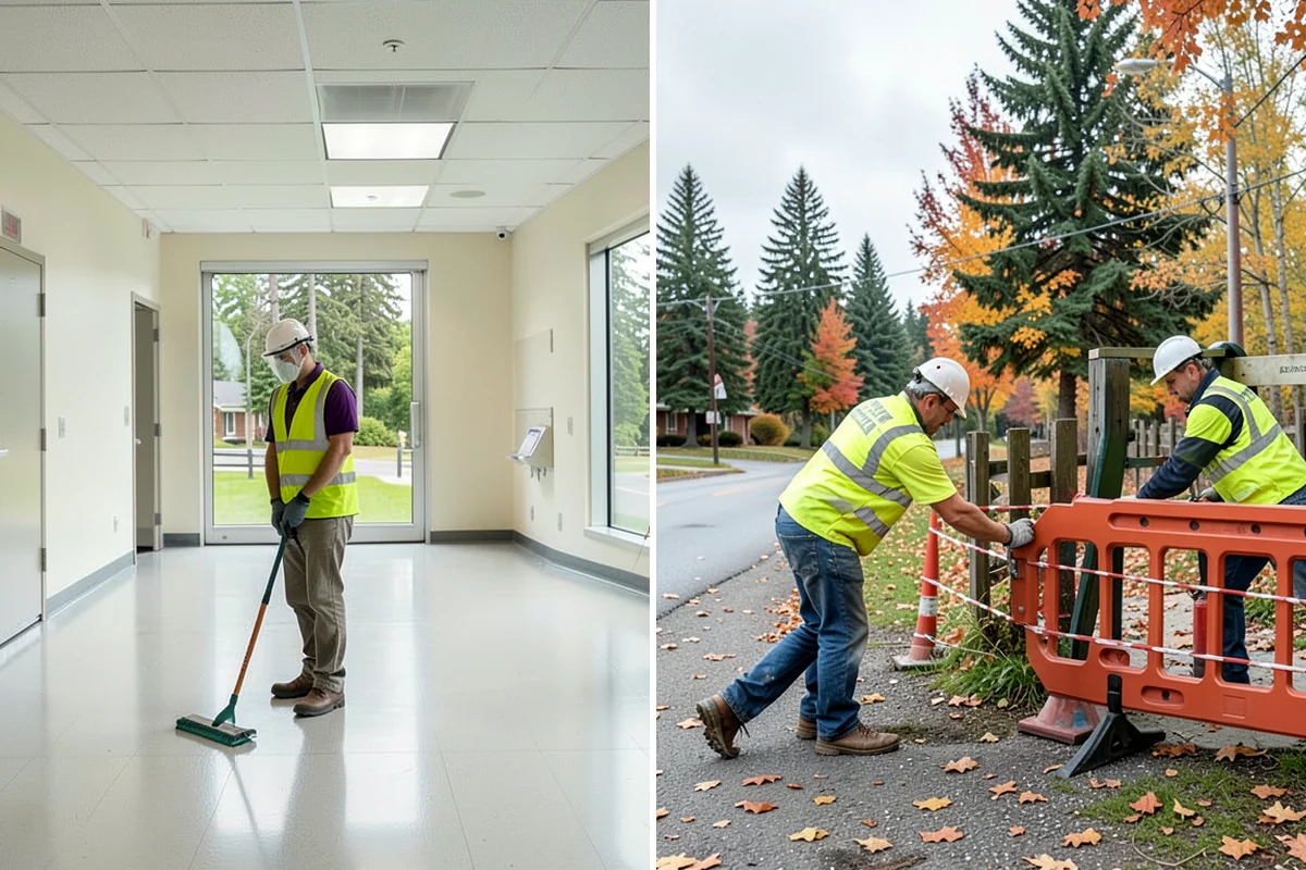 Sidewalk Pressure Washing in Lyman, Skagit County, WA - Walk the route with staff to map linear footage, staining, and drain locations