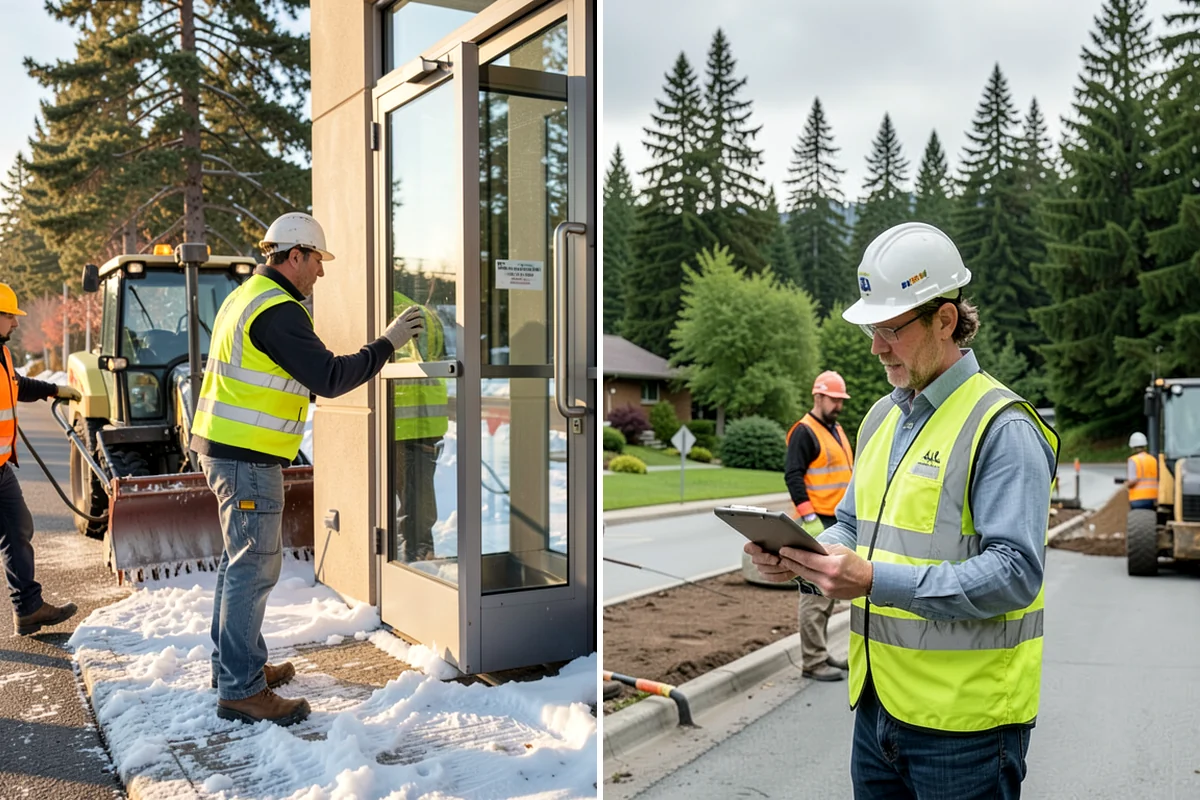 Sidewalk Pressure Washing in Maple Valley, King County, WA - Walk the route with staff to map linear footage, staining, and drain locations
