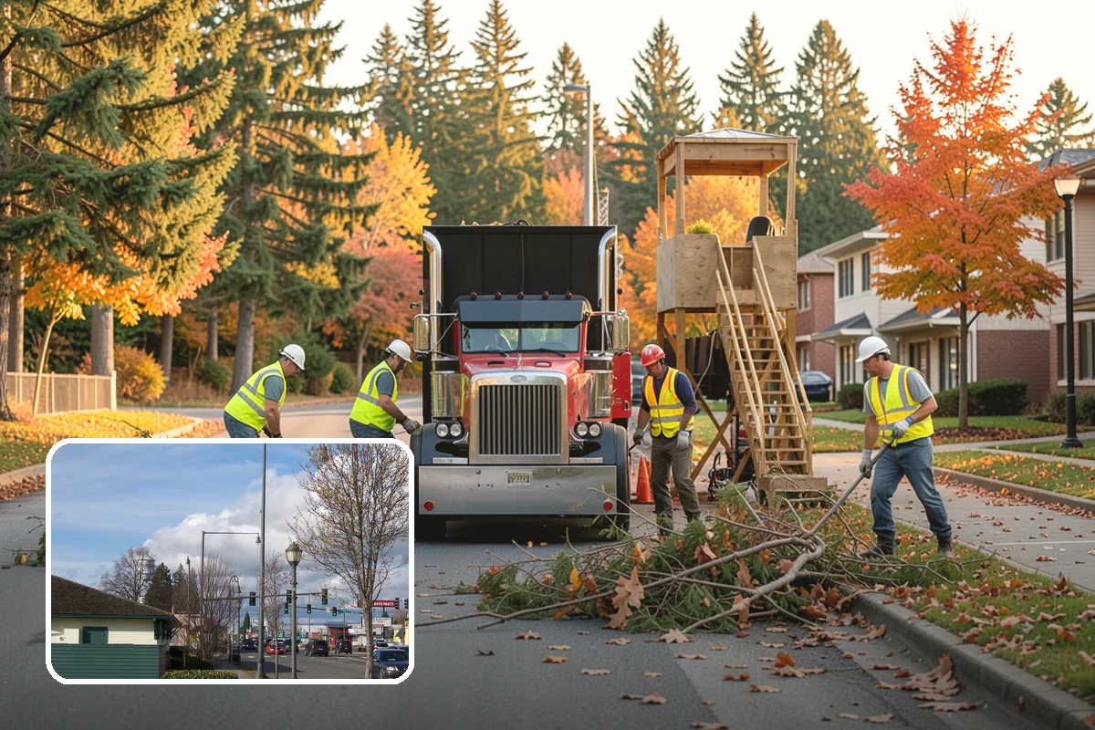 Sidewalk Pressure Washing in Marysville, Snohomish County, WA - Removes slip-inducing algae and moss buildup from shaded PNW walkways