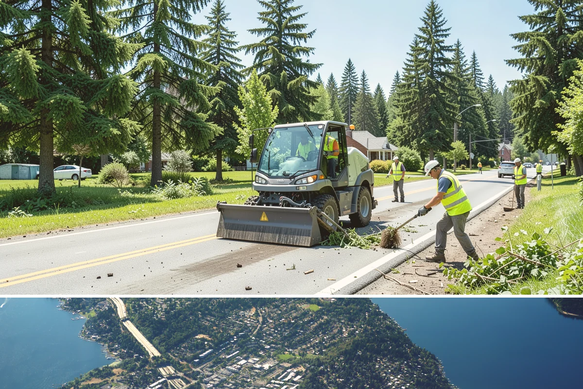 Sidewalk Pressure Washing in Mercer Island, King County, WA - Cleaning is most effective in spring and early summer when milder weather speeds drying, though moss and algae control benefits...