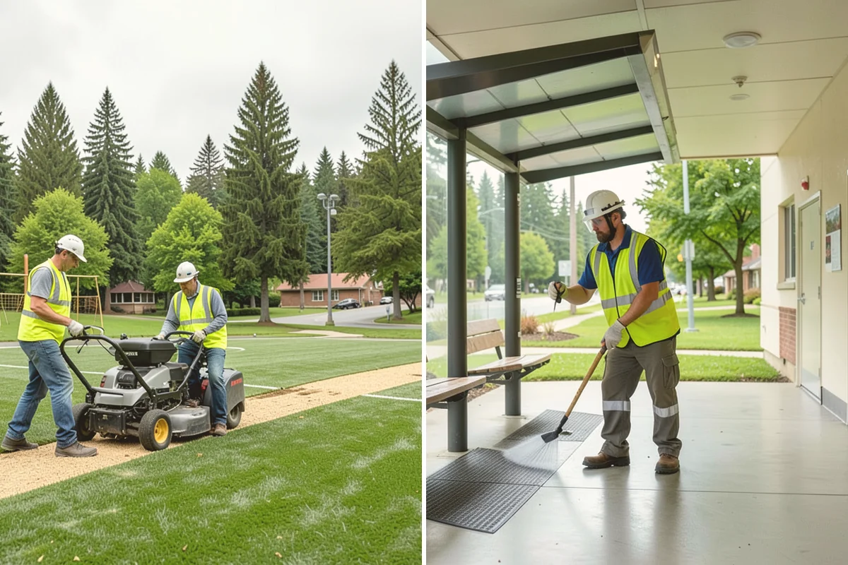 Sidewalk Pressure Washing in Mount Vernon, Skagit County, WA - Walk the route with staff to map linear footage, staining, and drain locations