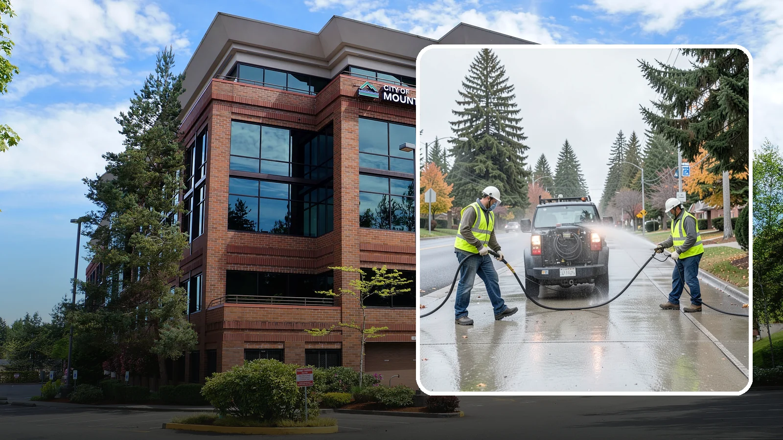 Sidewalk Pressure Washing in Mountlake Terrace, Snohomish County, WA - Restore downtown walkways and public sidewalks with scheduled hot-water pressure washing that meets municipal cleanliness...