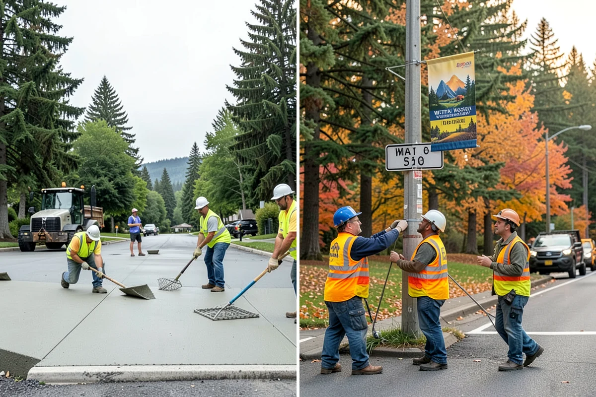 Sidewalk Pressure Washing in Normandy Park, King County, WA - Walk the route with staff to map linear footage, staining, and drain locations