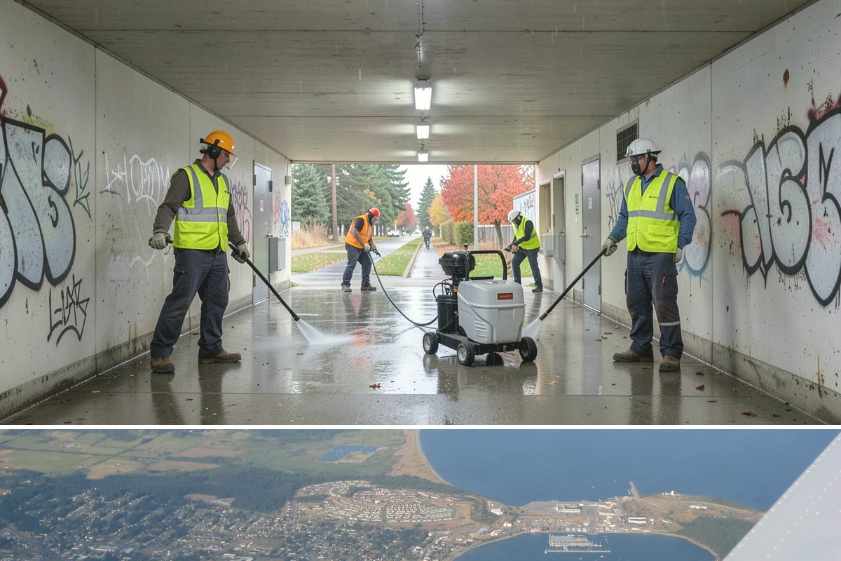 Sidewalk Pressure Washing in Oak Harbor, Island County, WA - Cleaning is most effective in spring and early summer when milder weather speeds drying, though moss and algae control benefits...