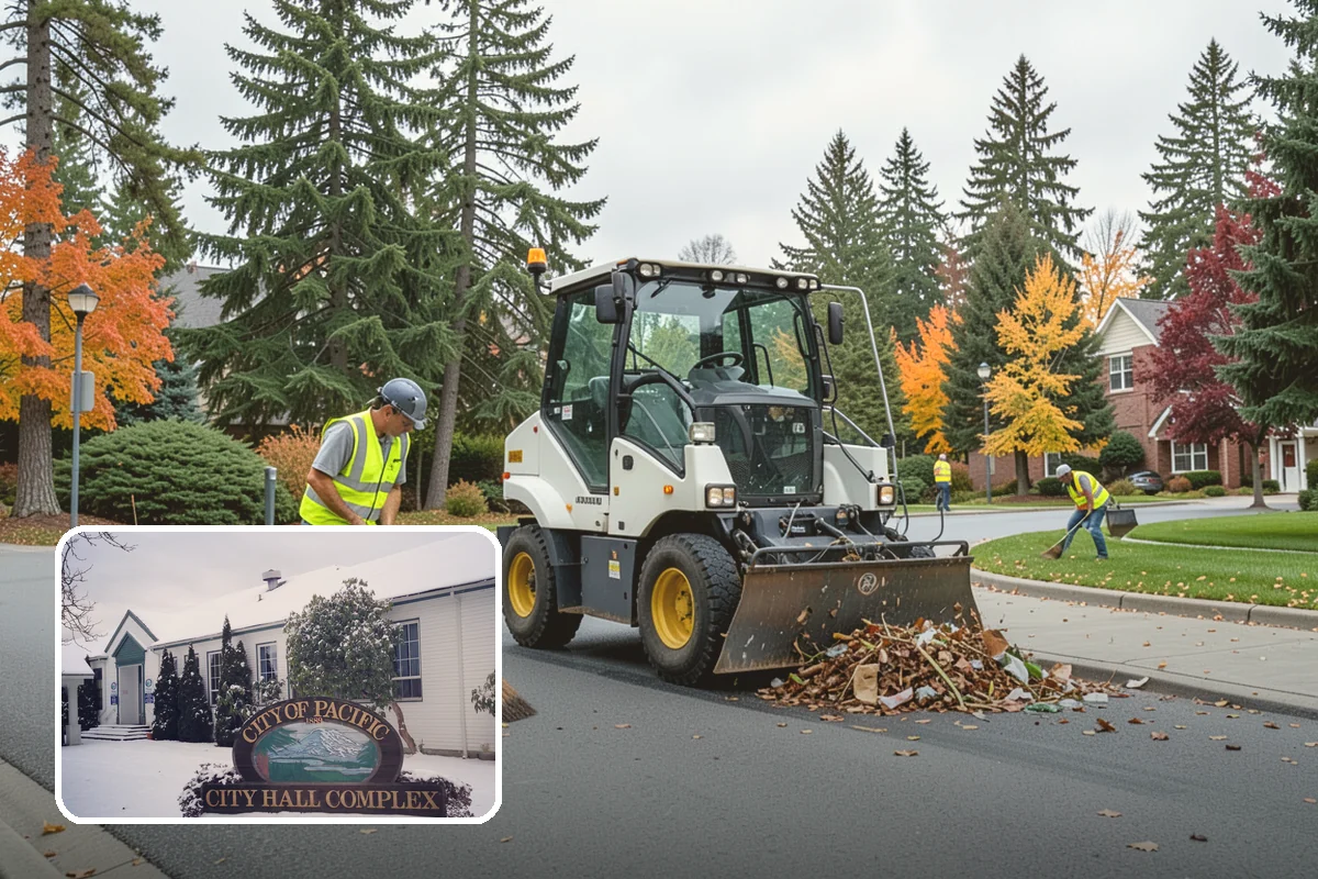 Sidewalk Pressure Washing in Pacific, King County, WA - Removes slip-inducing algae and moss buildup from shaded PNW walkways