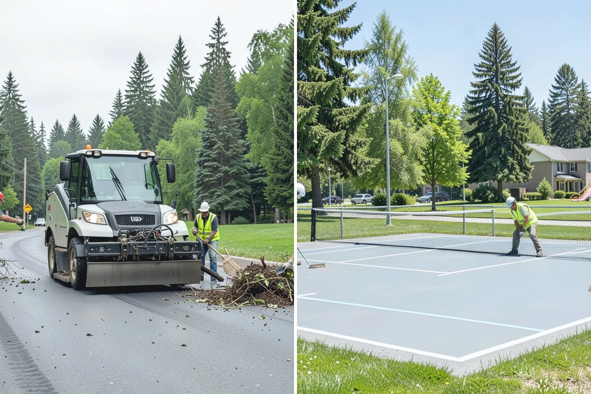 Sidewalk Pressure Washing in Roy, Pierce County, WA - Walk the route with staff to map linear footage, staining, and drain locations