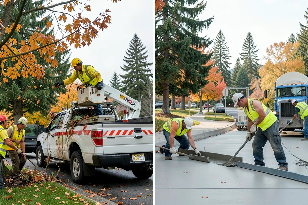 Sidewalk Pressure Washing in Shoreline, King County, WA - Walk the route with staff to map linear footage, staining, and drain locations