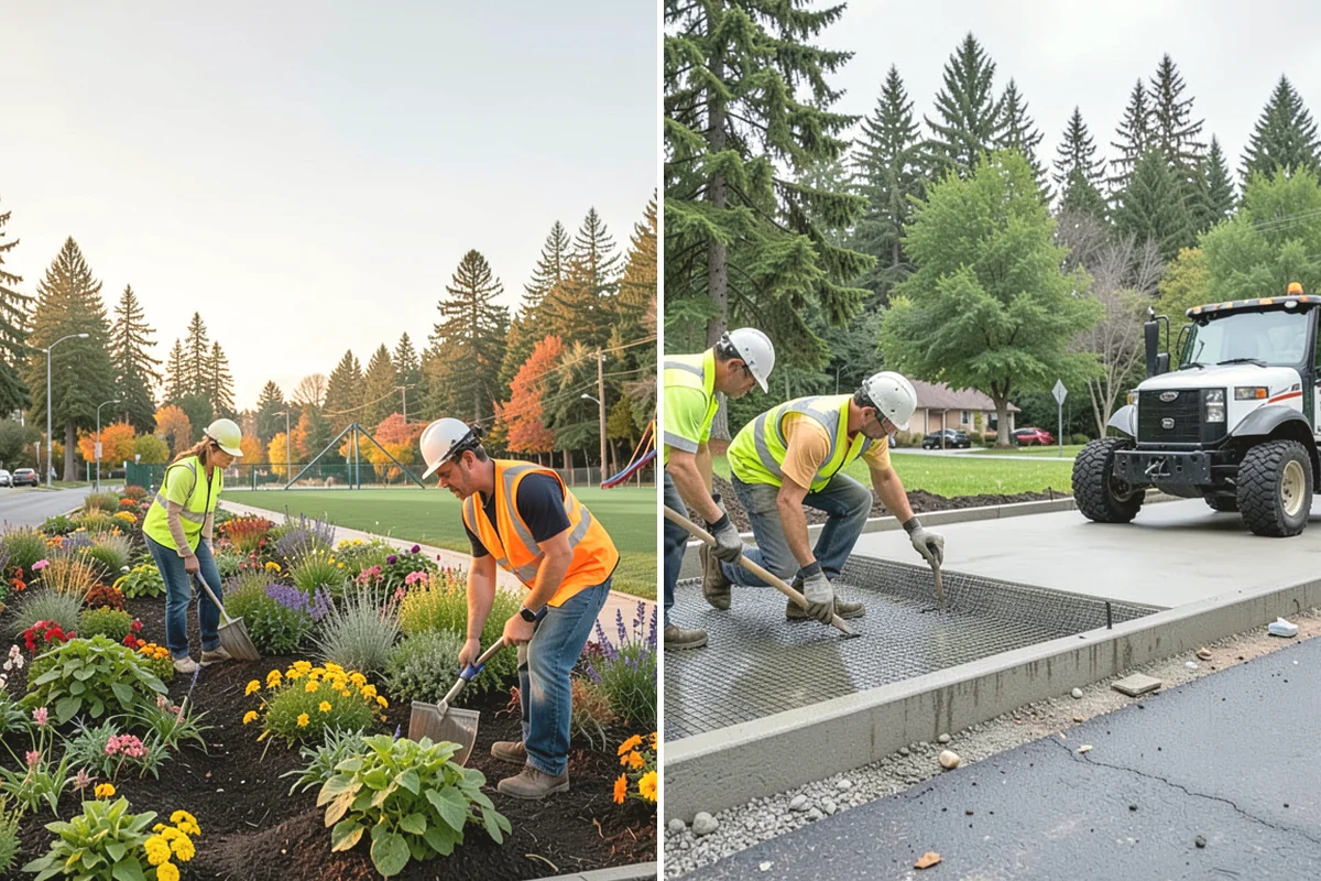 Sidewalk Pressure Washing in Tukwila, King County, WA - Walk the route with staff to map linear footage, staining, and drain locations