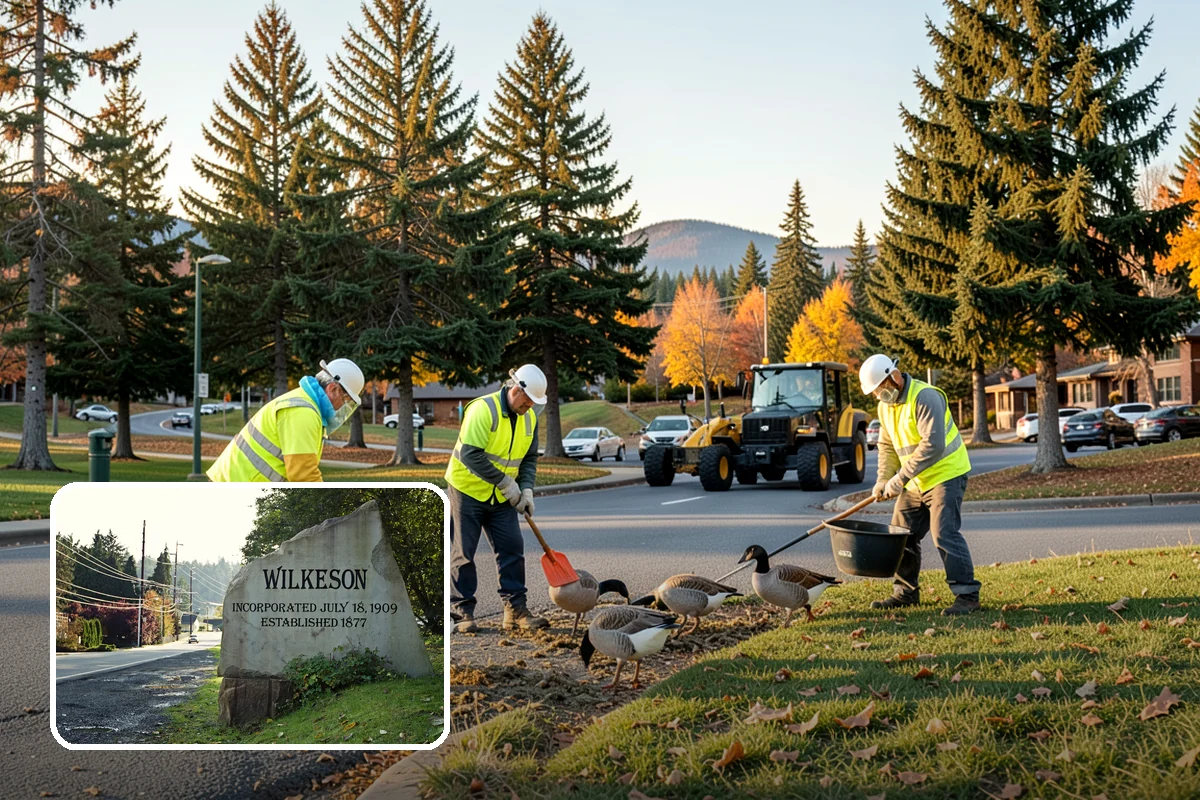 Sidewalk Pressure Washing in Wilkeson, Pierce County, WA - Removes slip-inducing algae and moss buildup from shaded PNW walkways