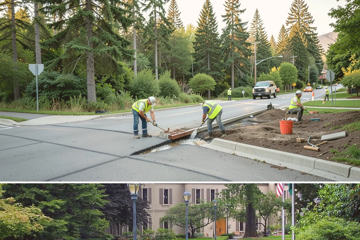 Sidewalk Pressure Washing in Woodinville, King County, WA - Cleaning is most effective in spring and early summer when milder weather speeds drying, though moss and algae control benefits...