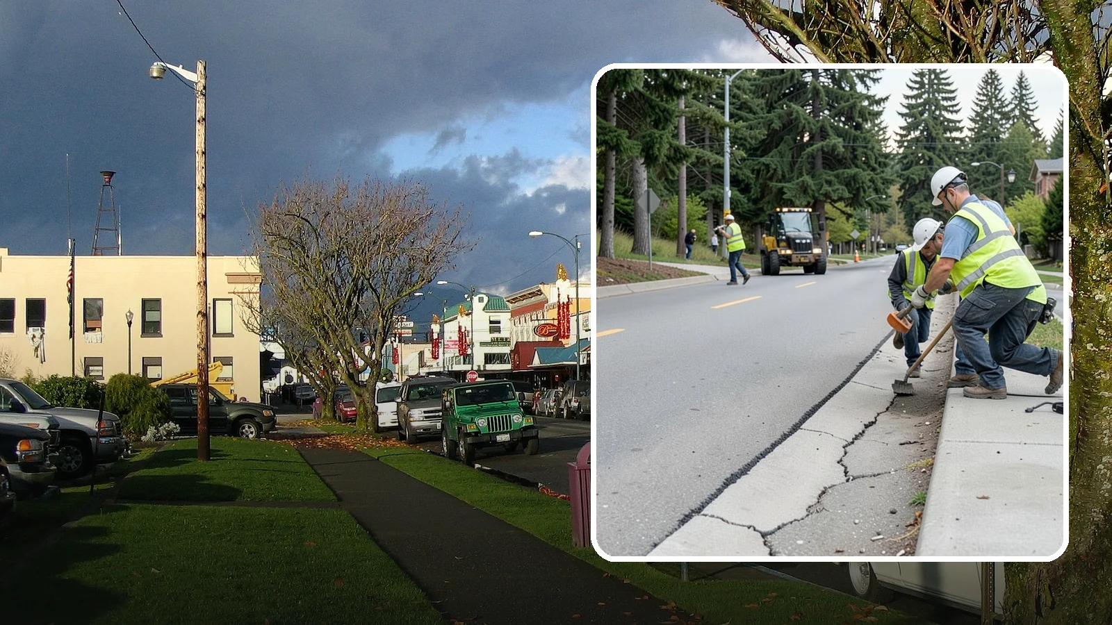 Sidewalk Repairs in Arlington, Snohomish County, WA - Concrete sidewalk repairs that restore safe, ADA-compliant pedestrian paths across municipal walkways.