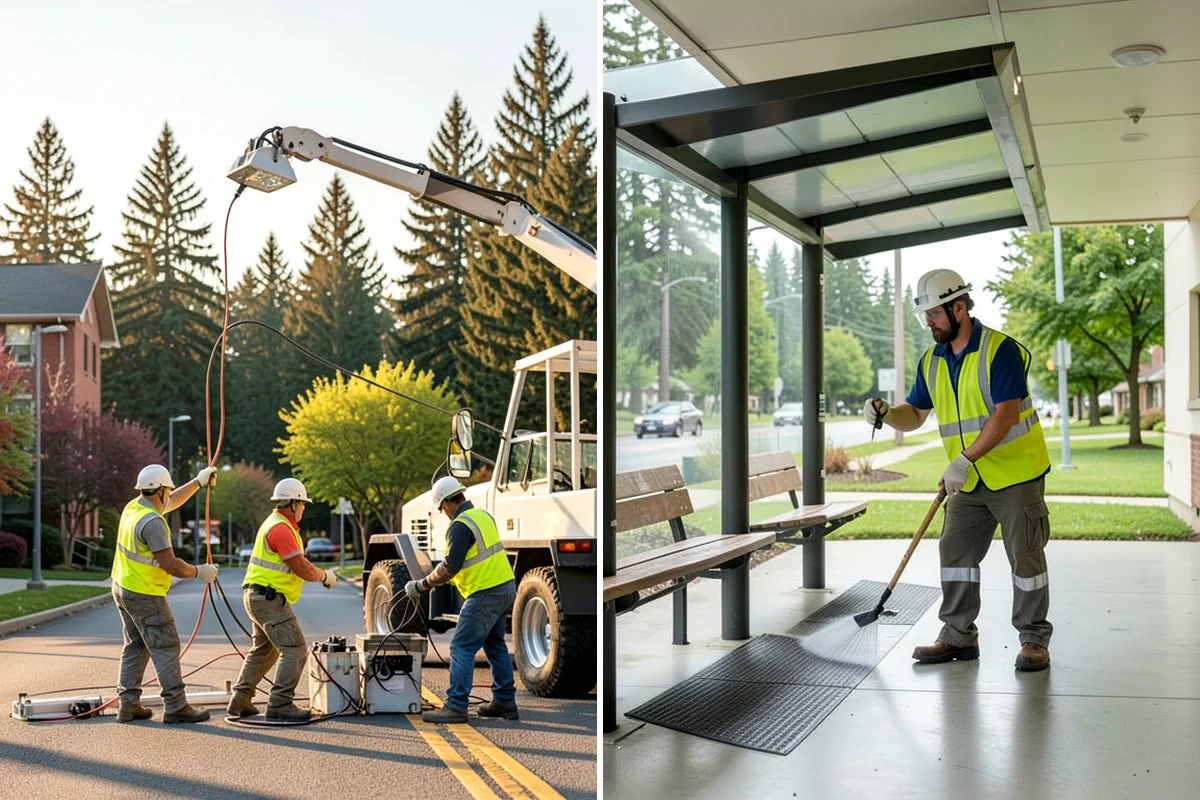 Sidewalk Repairs in Arlington, Snohomish County, WA - Inspect and rate each panel to select the appropriate repair method