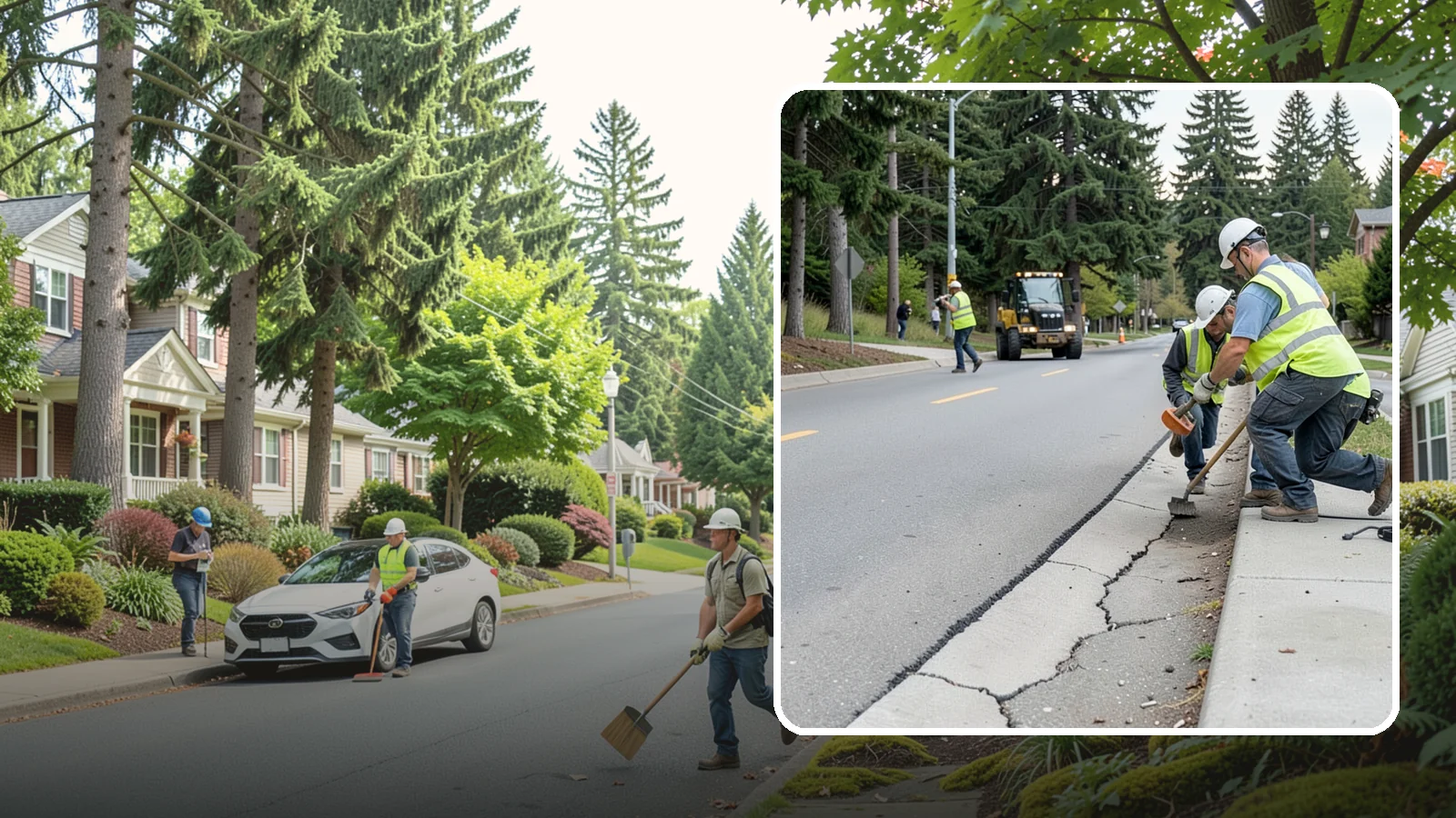 Sidewalk Repairs in Beaux Arts Village, King County, WA - Concrete sidewalk repairs that restore safe, ADA-compliant pedestrian paths across municipal walkways.