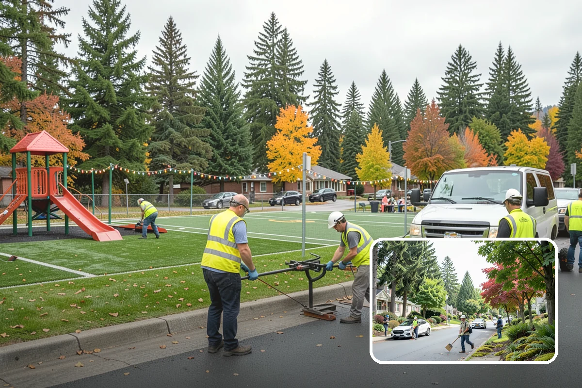 Sidewalk Repairs in Beaux Arts Village, King County, WA - Eliminates trip hazards that drive liability claims