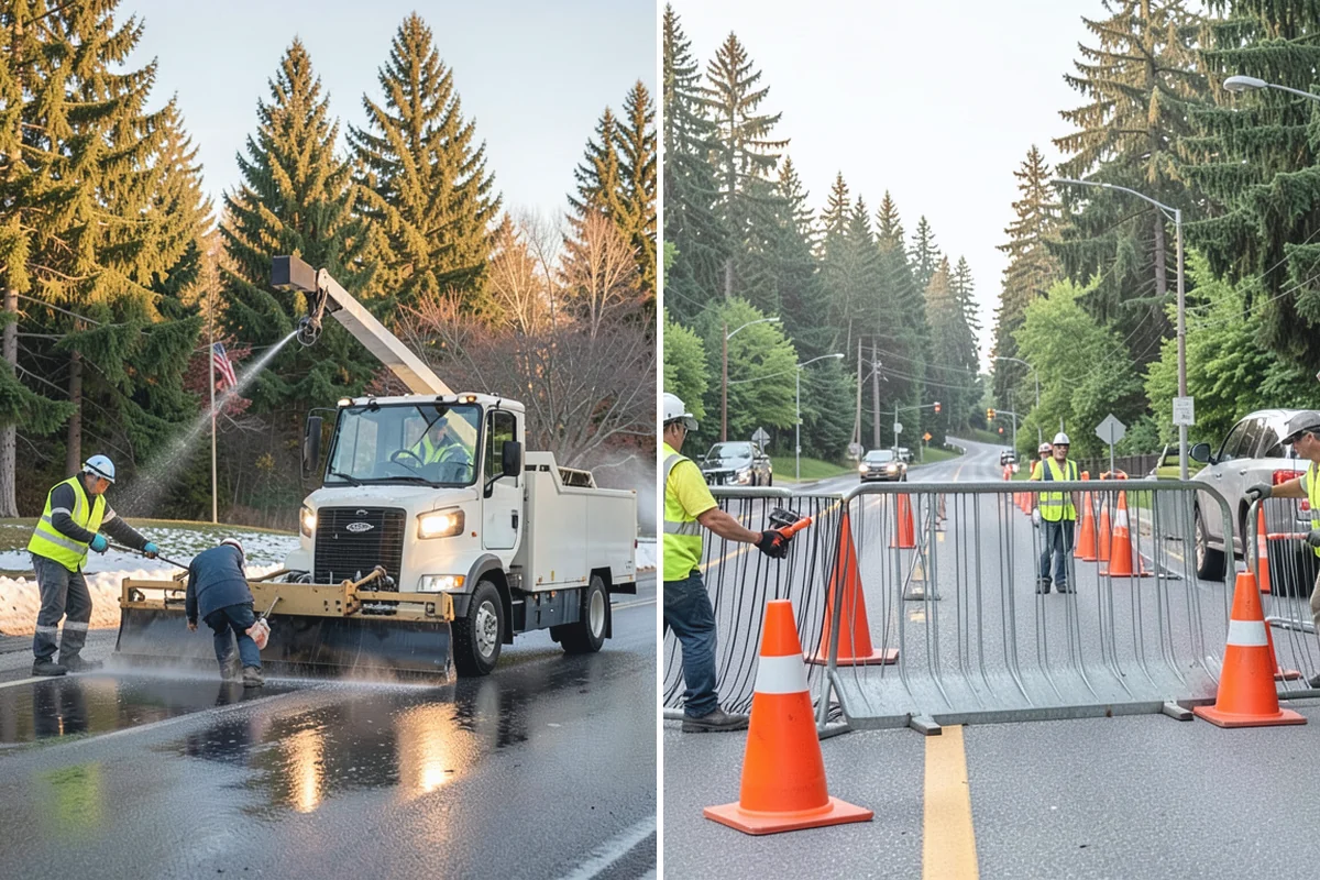 Sidewalk Repairs in Bonney Lake, Pierce County, WA - Inspect and rate each panel to select the appropriate repair method