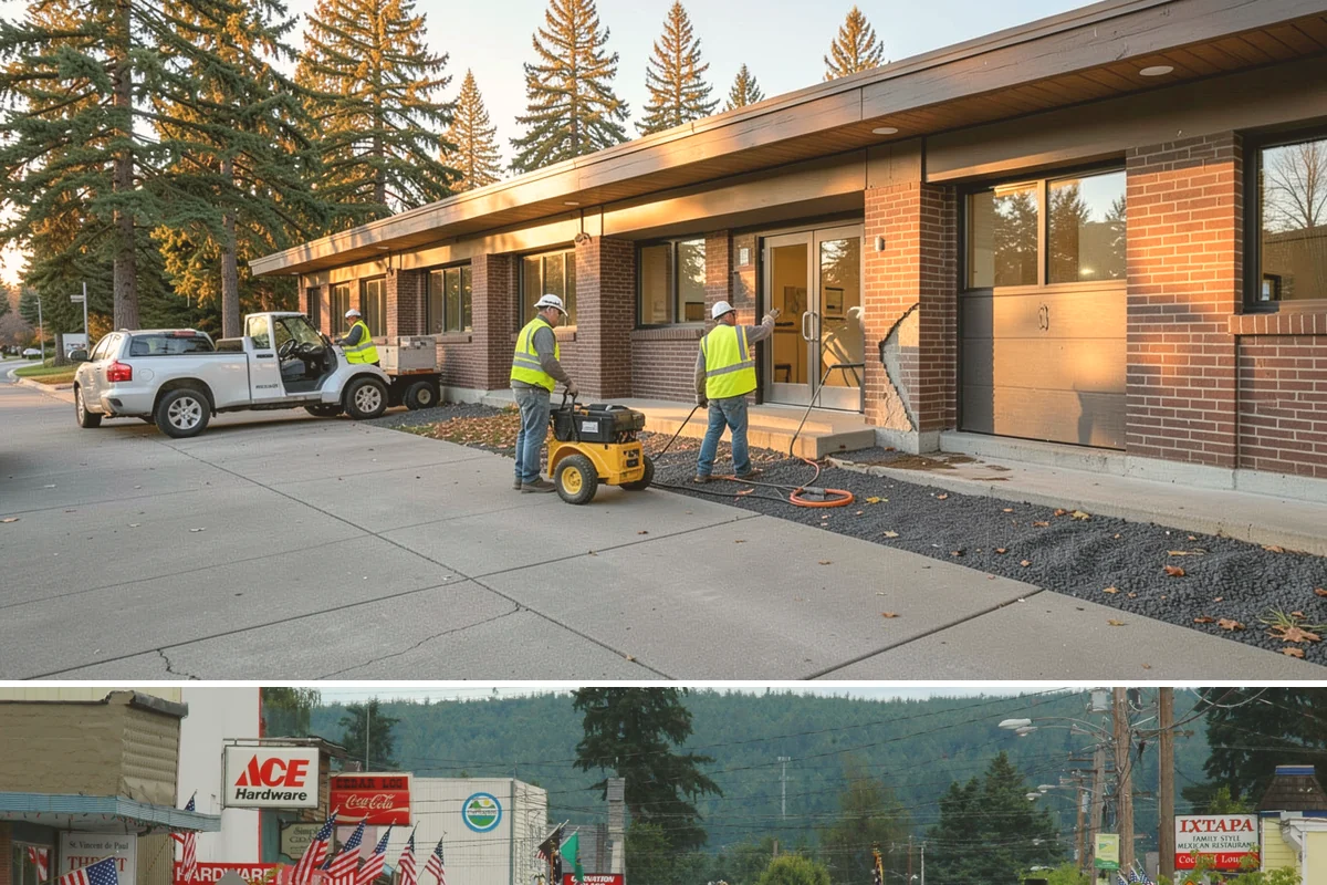 Sidewalk Repairs in Carnation, King County, WA - Concrete sidewalk work is best scheduled from late spring through early fall when drier weather supports proper curing between...