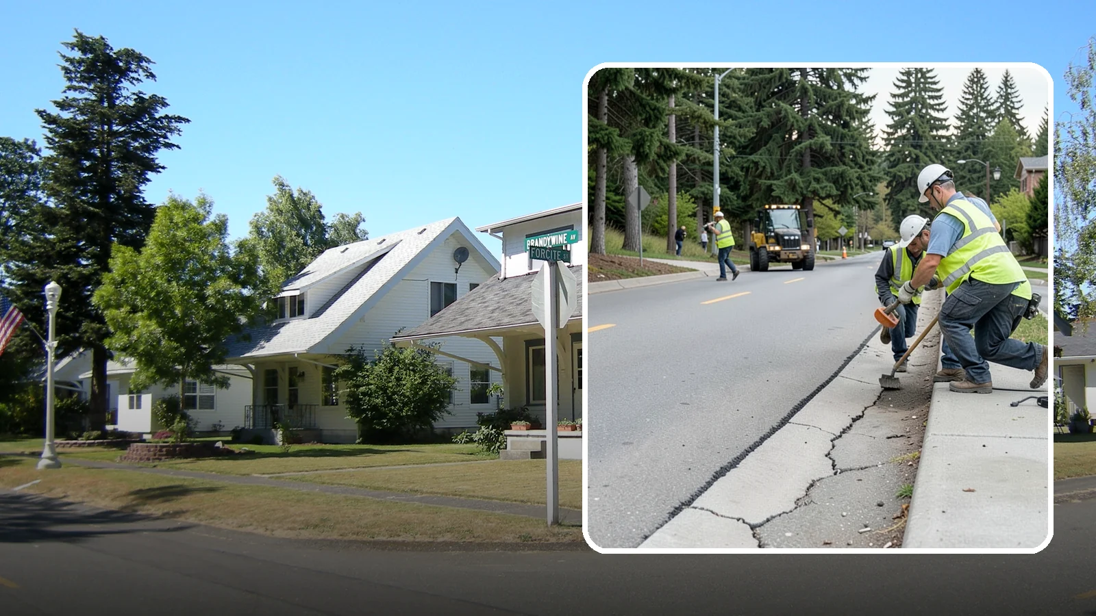 Sidewalk Repairs in DuPont, Pierce County, WA - Concrete sidewalk repairs that restore safe, ADA-compliant pedestrian paths across municipal walkways.