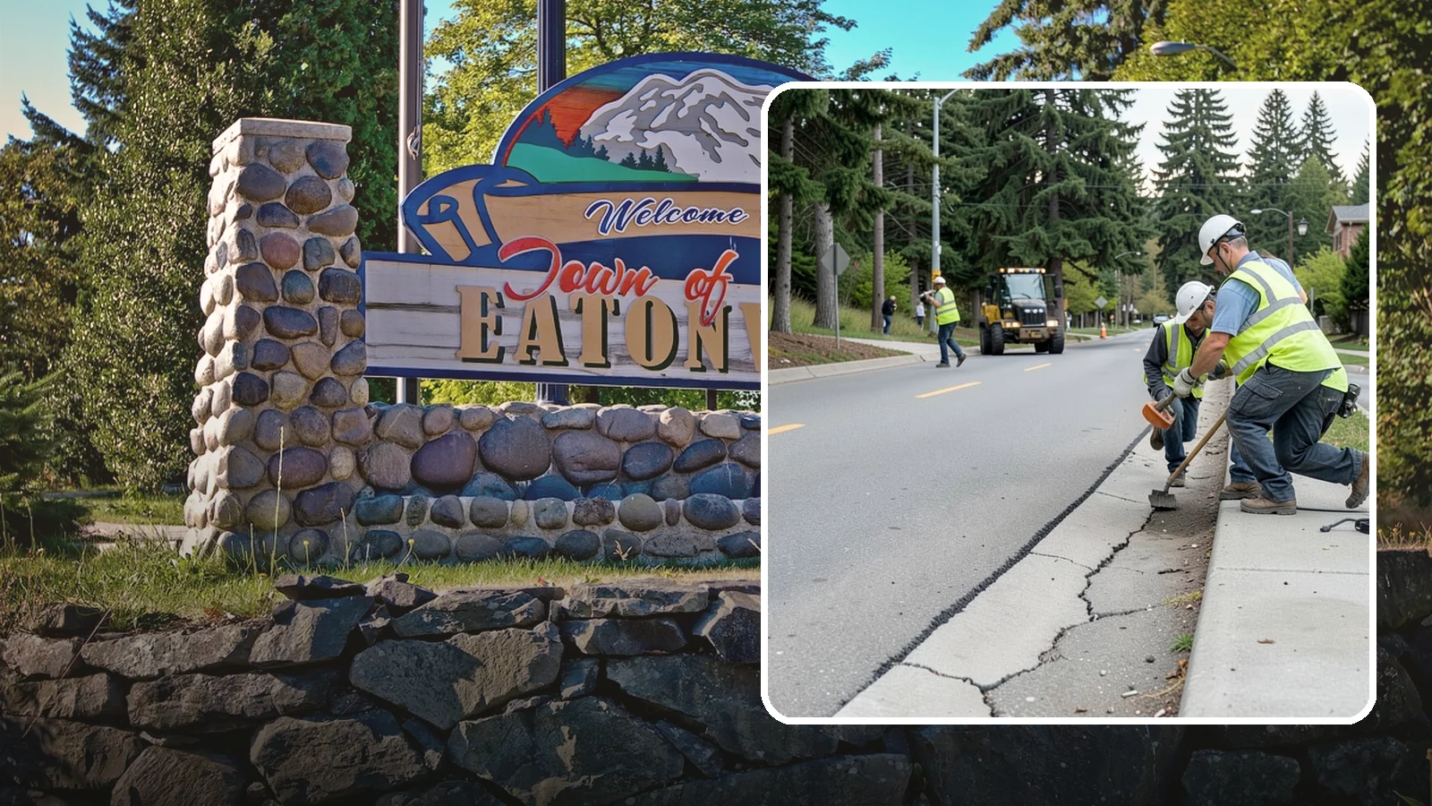 Sidewalk Repairs in Eatonville, Pierce County, WA - Concrete sidewalk repairs that restore safe, ADA-compliant pedestrian paths across municipal walkways.