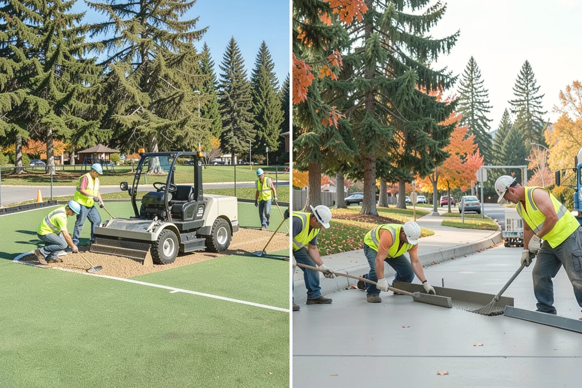 Sidewalk Repairs in Edgewood, Pierce County, WA - Inspect and rate each panel to select the appropriate repair method