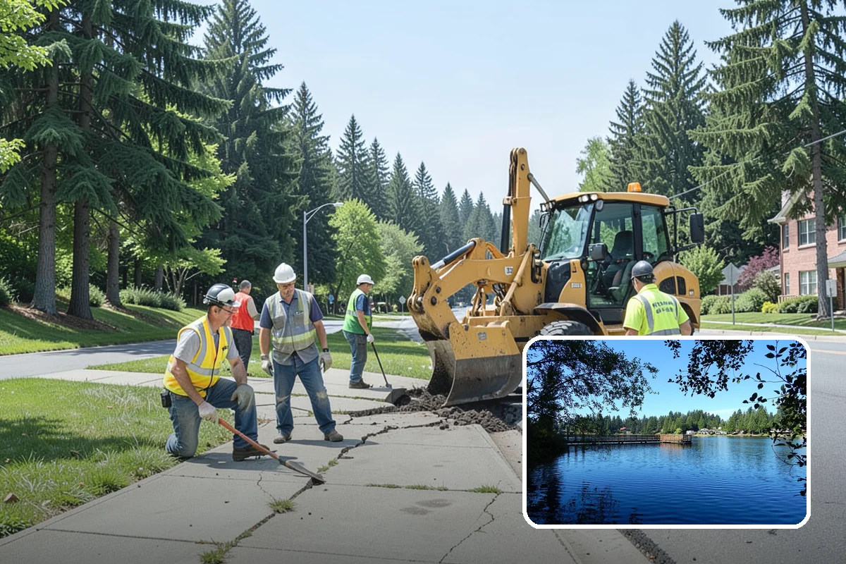 Sidewalk Repairs in Federal Way, King County, WA - Eliminates trip hazards that drive liability claims