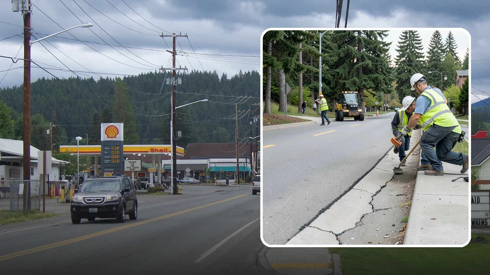 Sidewalk Repairs in Granite Falls, Snohomish County, WA - Concrete sidewalk repairs that restore safe, ADA-compliant pedestrian paths across municipal walkways.