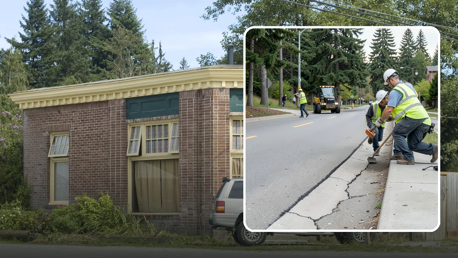 Sidewalk Repairs in Hamilton, Skagit County, WA - Concrete sidewalk repairs that restore safe, ADA-compliant pedestrian paths across municipal walkways.