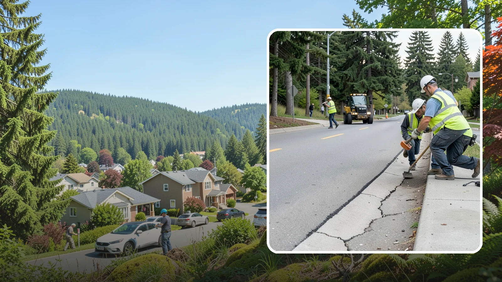 Sidewalk Repairs in Index, Snohomish County, WA - Concrete sidewalk repairs that restore safe, ADA-compliant pedestrian paths across municipal walkways.