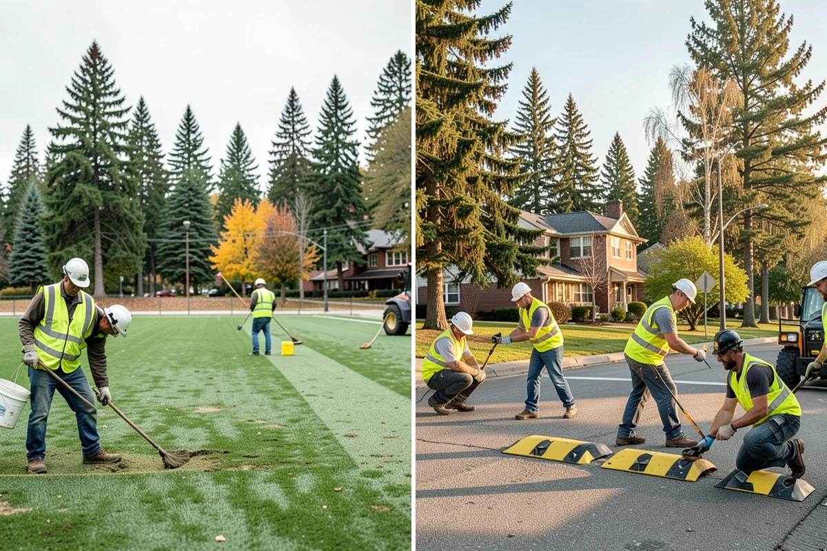 Sidewalk Repairs in Kenmore, King County, WA - Inspect and rate each panel to select the appropriate repair method