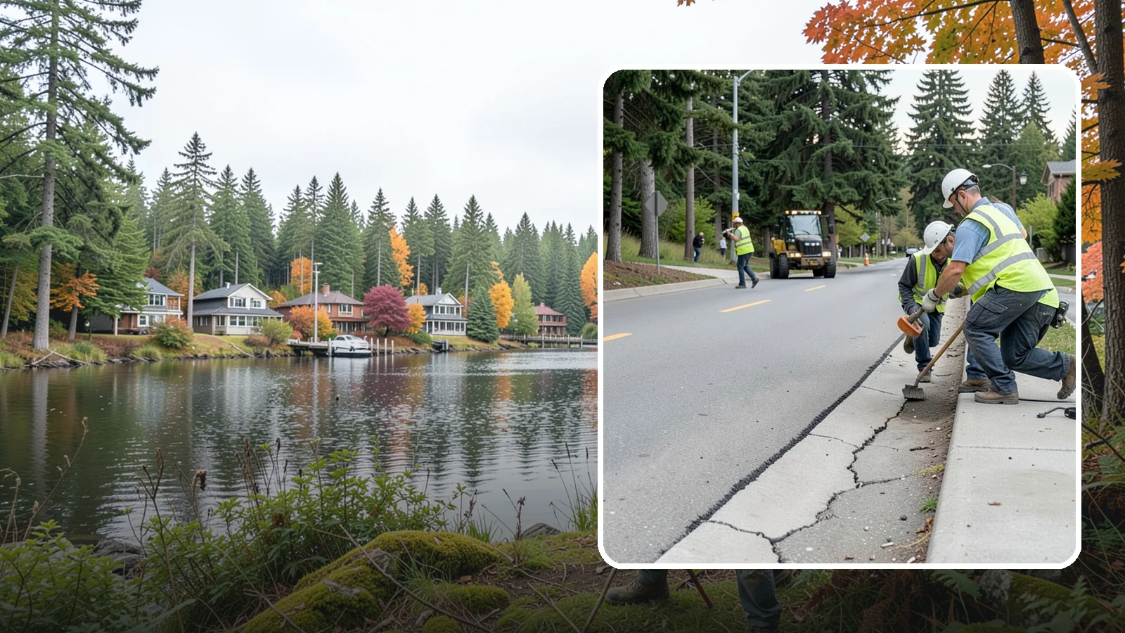 Sidewalk Repairs in La Conner, Skagit County, WA - Concrete sidewalk repairs that restore safe, ADA-compliant pedestrian paths across municipal walkways.
