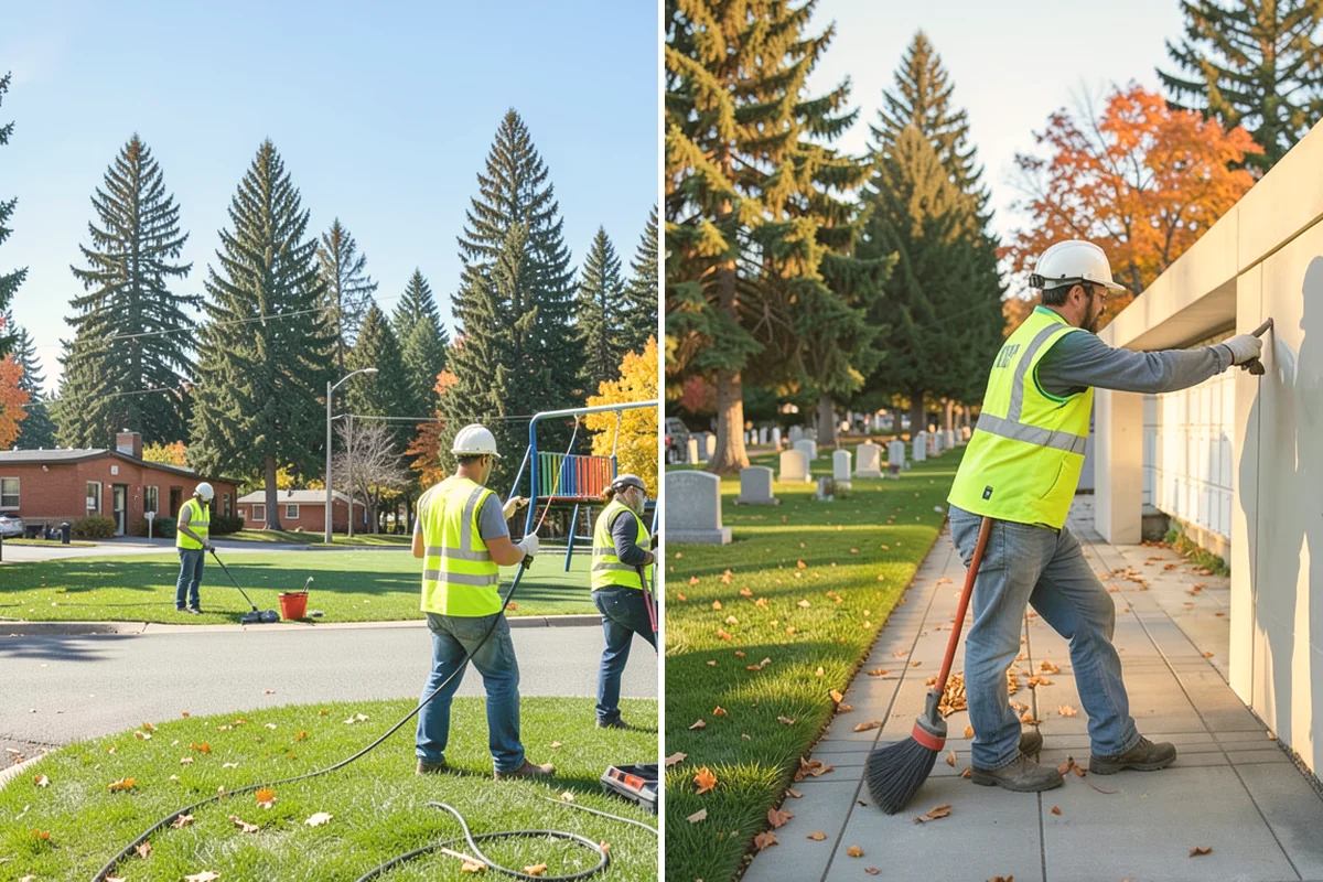 Sidewalk Repairs in Langley, Island County, WA - Inspect and rate each panel to select the appropriate repair method