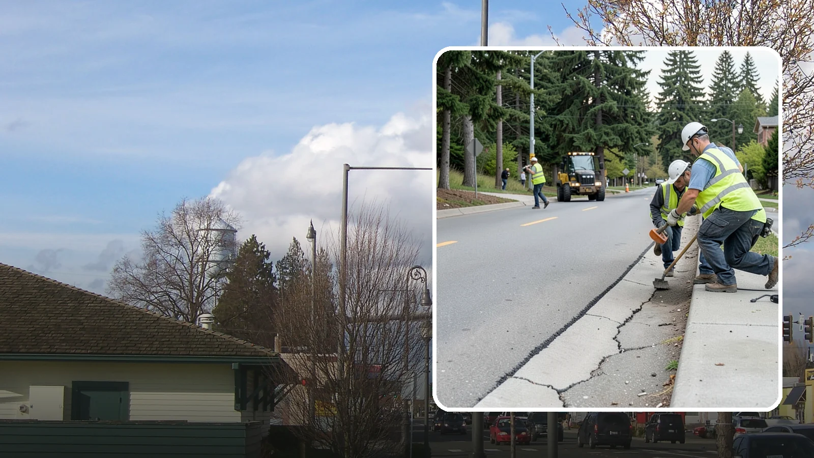 Sidewalk Repairs in Marysville, Snohomish County, WA - Concrete sidewalk repairs that restore safe, ADA-compliant pedestrian paths across municipal walkways.