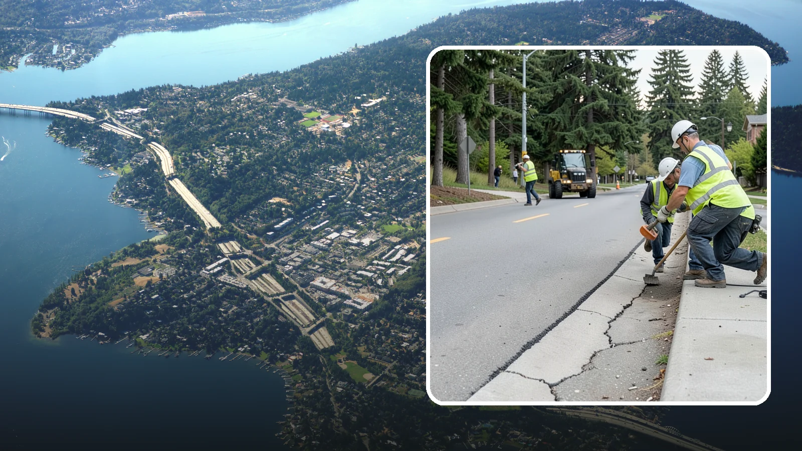 Sidewalk Repairs in Mercer Island, King County, WA - Concrete sidewalk repairs that restore safe, ADA-compliant pedestrian paths across municipal walkways.