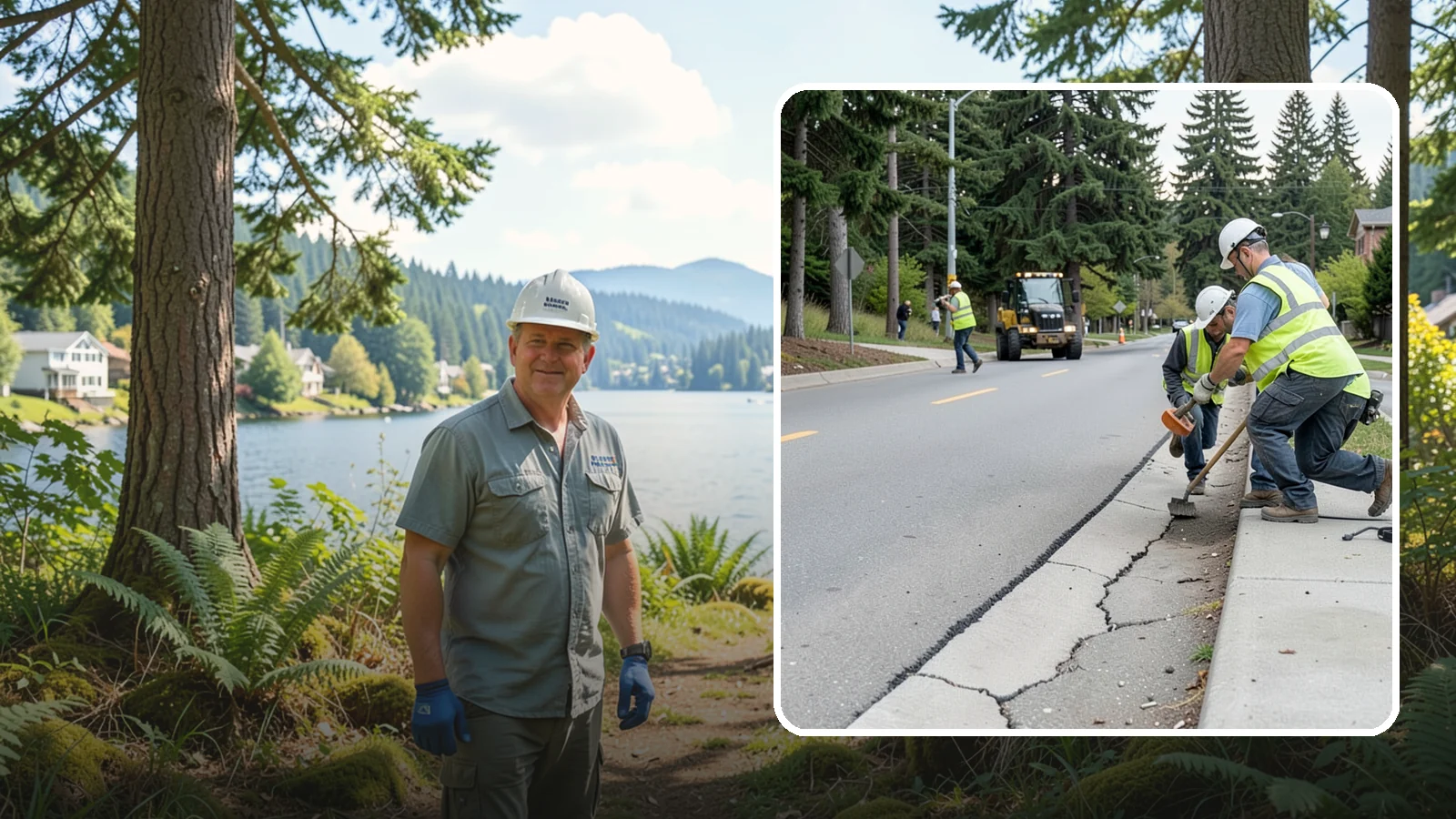 Sidewalk Repairs in Milton, King County, WA - Concrete sidewalk repairs that restore safe, ADA-compliant pedestrian paths across municipal walkways.