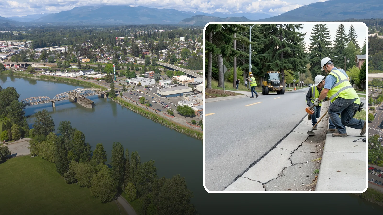 Sidewalk Repairs in Mount Vernon, Skagit County, WA - Concrete sidewalk repairs that restore safe, ADA-compliant pedestrian paths across municipal walkways.