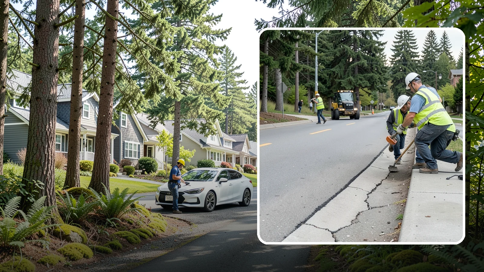 Sidewalk Repairs in Normandy Park, King County, WA - Concrete sidewalk repairs that restore safe, ADA-compliant pedestrian paths across municipal walkways.