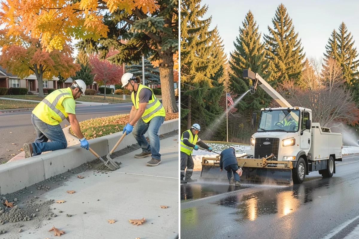 Sidewalk Repairs in Oak Harbor, Island County, WA - Inspect and rate each panel to select the appropriate repair method